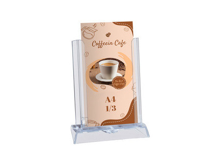 EUROPEL Porte-brochures de table, réglable, 1 compartiment