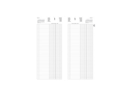 LECAS Agenda de la Banque Long, 150 x 340 mm, 2027, noir