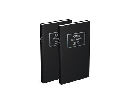 LECAS Agenda de La Banque Large, 180 x 290 mm, 2027, noir