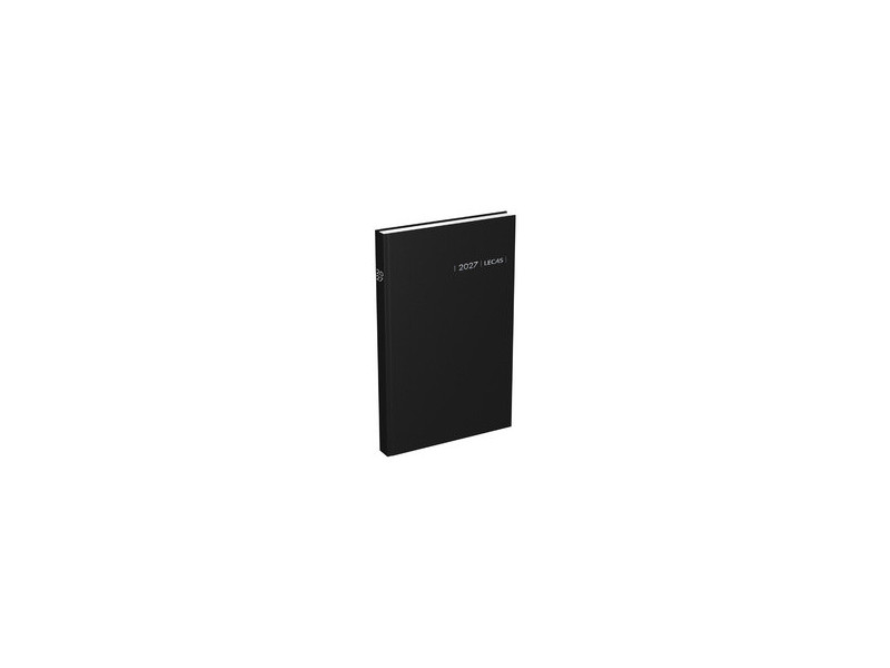 LECAS Agenda Carré 2 jours Travers, 140 x 220 mm, 2027, noir