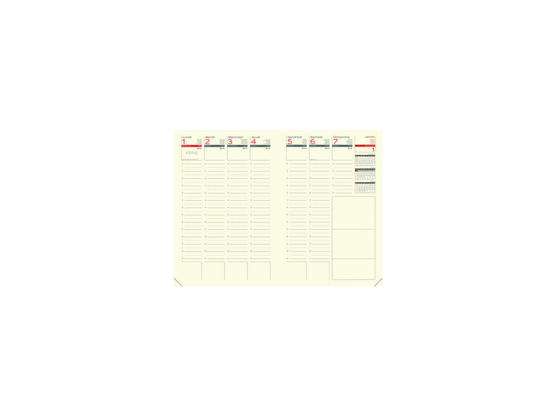 LECAS Agenda semainier 'LEZARD', 160 x 240 mm, 2027, assorti