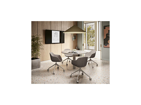 PAPERFLOW Chaise visiteur GANT, set de 2, anthracite / noir