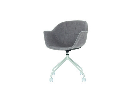 PAPERFLOW Chaise visiteur GANT, set de 2, anthracite / noir