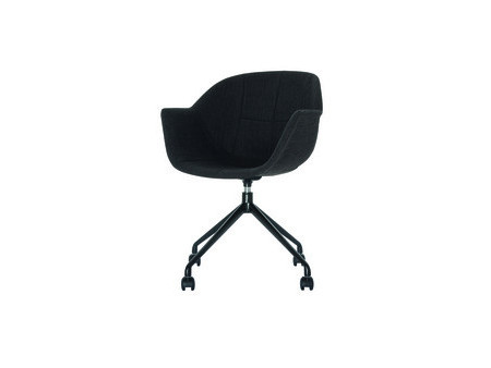 PAPERFLOW Chaise visiteur GANT, set de 2, anthracite / noir