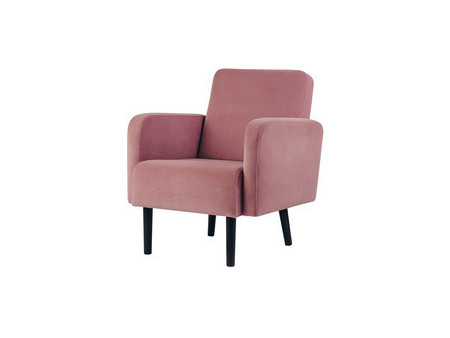 PAPERFLOW Fauteuil LISBOA, habillage en velours, gris