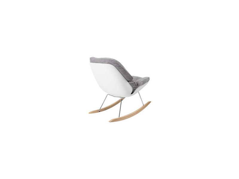 PAPERFLOW Fauteuil à bascule LAZY, blanc/gris