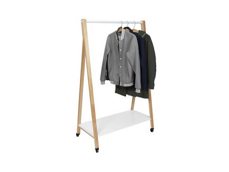 ALBA Vestiaire 'SLEEK', mobile, (H)1.490 mm, bois / blanc