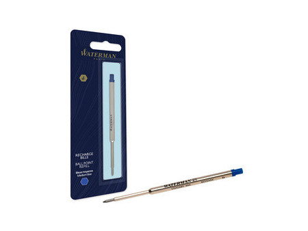 WATERMAN Recharge grand volume pour stylo bille, M, bleu