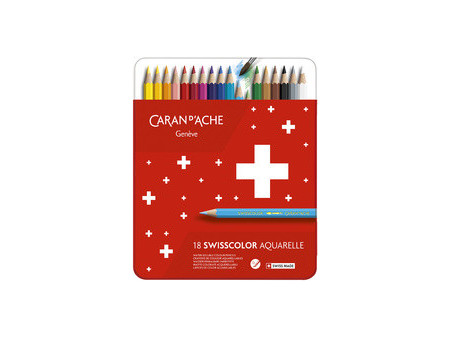 CARAN D'ACHE Crayons de couleur SWISSCOLOR Aquarelle