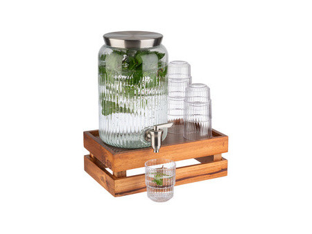 APS Distributeur à boisson, 3,8 litres, verre/inox