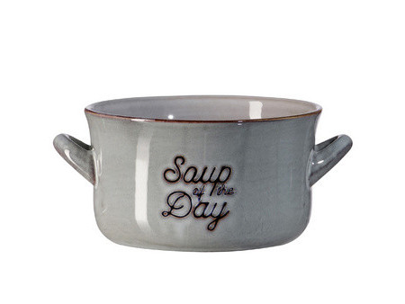 Ritzenhoff & Breker Bol à soupe TASTY Gris, 570 ml