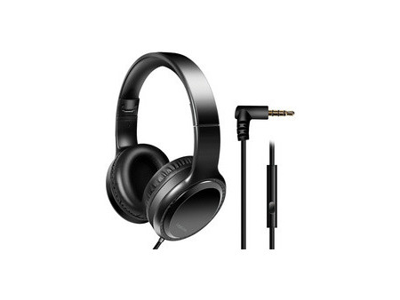 LogiLink Casque stéréo, avec microphone, noir