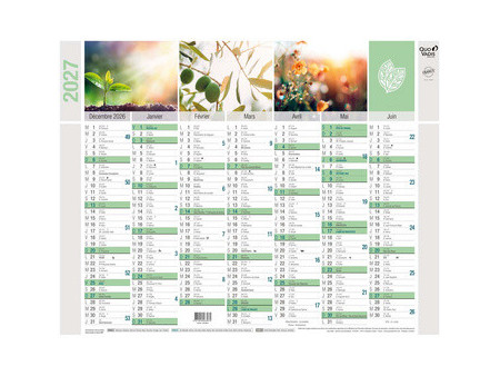 QUO VADIS Calendrier mural 'Equology', 550 x 405 mm, 2027