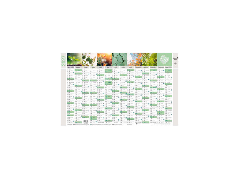 QUO VADIS Calendrier mural 'Equology', 650 x 430 mm, 2027