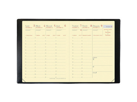 QUO VADIS Agenda de poche Carla Prestige, 2027, Impala, noir