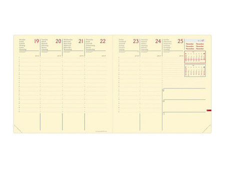 Quo Vadis Agenda Exécutif Prestige ML 2027, Silk bleu marine