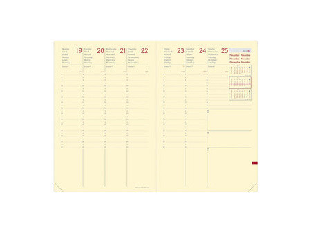 QUO VADIS Agenda 'Ministre Prestige ML', 2027, turquoise