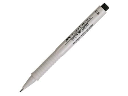 FABER-CASTELL Stylo feutre ECCO PIGMENT 0,8 mm, noir