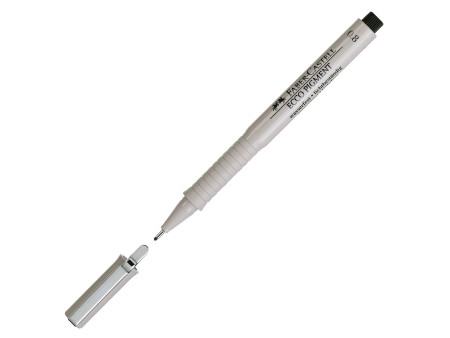 FABER-CASTELL Stylo feutre ECCO PIGMENT 0,8 mm, noir