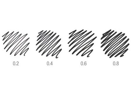 FABER-CASTELL Stylo-feutre ECCO PIGMENT, étui de 4, noir