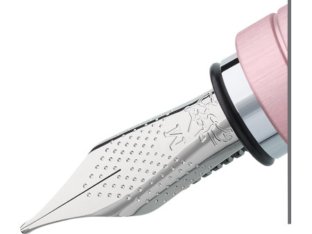 FABER-CASTELL Stylo plume Essentio Aluminium, rosé, F