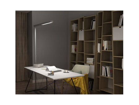 UNiLUX Lampadaire à LED STRATUS, dimmable, argent