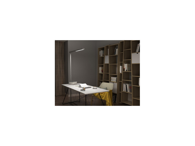 UNiLUX Lampadaire à LED STRATUS, dimmable, argent