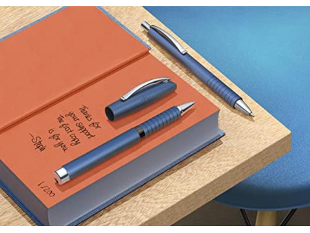 FABER-CASTELL Stylo à bille Essentio Aluminium, bleu