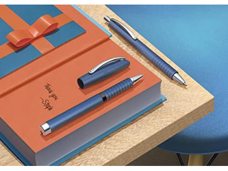 FABER-CASTELL Stylo à bille Essentio Aluminium, bleu