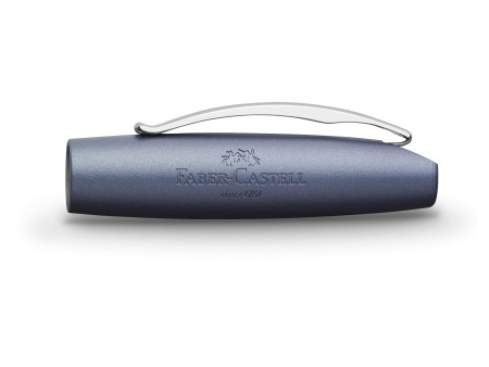 FABER-CASTELL Stylo plume Essentio Aluminium, bleu, M