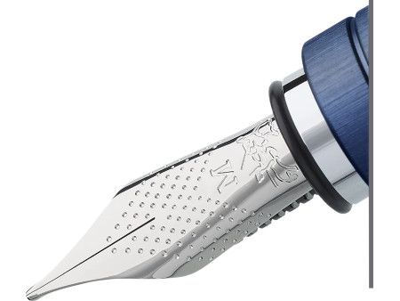 FABER-CASTELL Stylo plume Essentio Aluminium, bleu, M