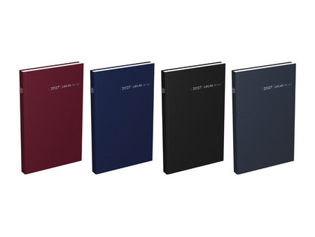 LECAS Agenda Carré 1 jour Euros/Cents, 2027, 140 x 220 mm