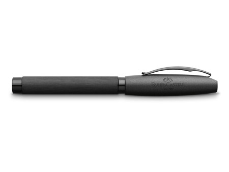FABER-CASTELL Stylo plume Essentio Aluminium, noir, F