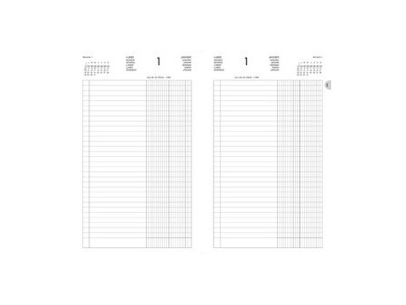 LECAS Agenda de La Banque Large 2027, 180 x 290 mm,2 volumes