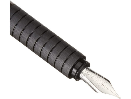 FABER-CASTELL Stylo plume Essentio Aluminium, noir, F