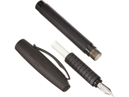 FABER-CASTELL Stylo plume Essentio Aluminium, noir, F
