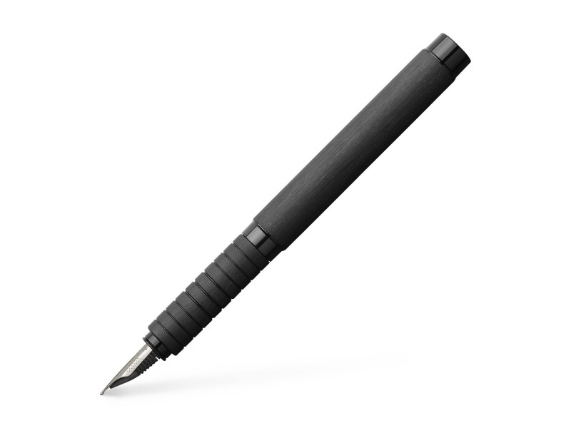 FABER-CASTELL Stylo plume Essentio Aluminium, noir, EF