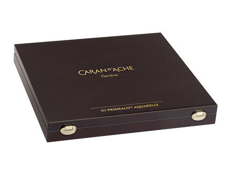 CARAN D'ACHE Crayons de couleur PRISMALO, coffret bois de 80