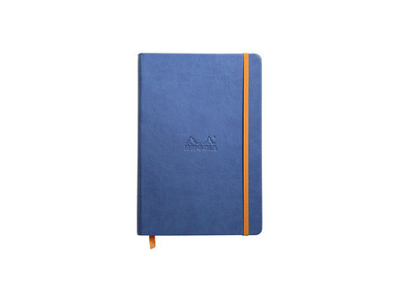 RHODIA Carnet rigide RHODIARAMA, A5, ligné, bleu saphir