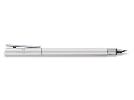 FABER-CASTELL Stylo plume NEO Slim acier inox, brillant, M