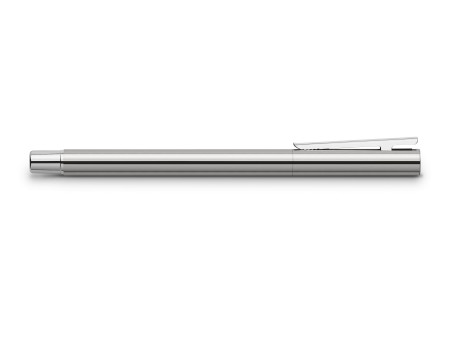 FABER-CASTELL Stylo plume NEO Slim acier inox, brillant, M