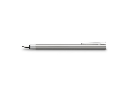 FABER-CASTELL Stylo plume NEO Slim acier inox, brillant, EF