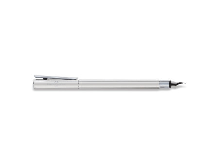 FABER-CASTELL Stylo plume NEO Slim acier inox, brillant, EF