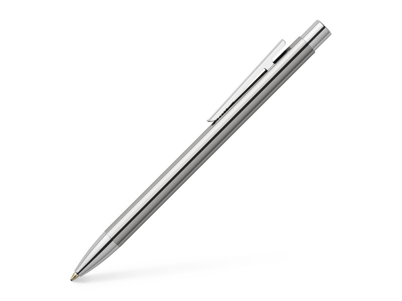 FABER-CASTELL Stylo à bille NEO Slim, acier inox, brillant