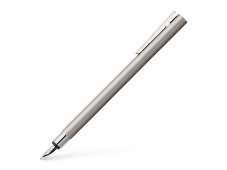 FABER-CASTELL Stylo plume NEO Slim acier inox, mat, F