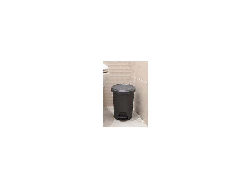 EDA Poubelle cosmétique à pédale Stepy, 6 litres, blanc
