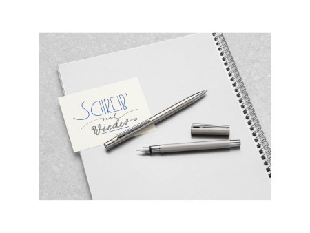 FABER-CASTELL Stylo plume NEO Slim acier inox, mat, EF