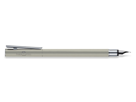 FABER-CASTELL Stylo plume NEO Slim acier inox, mat, B