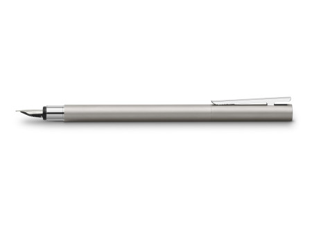FABER-CASTELL Stylo plume NEO Slim acier inox, mat, B