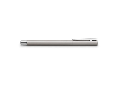 FABER-CASTELL Stylo roller NEO Slim acier inoxydable, mat